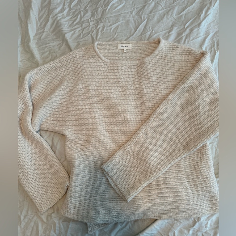 Böhme Cream Knit Sweater XL